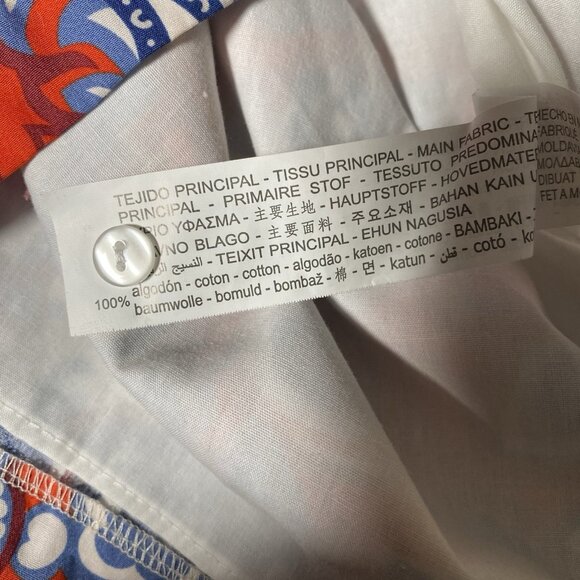 Zara Dress Ruffled Shoulder Paisley Scarf Print Mini Puff Sleeve Blogger Fave - Picture 12 of 16